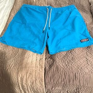 Men's XL Vineyard Vines Swimsuit- teal blue - great condition